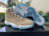 Authentic  Air Jordan 11 Retro “H-TOWN” White/Blue