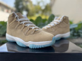 Authentic  Air Jordan 11 Retro “H-TOWN” White/Blue