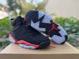 Authentic Air Jordan 6 Retro Infrared Black 3M Black/Red