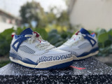 Authentic Jordan Spizike Low White/Blue
