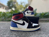 Authentic Union LA x Fragment Design x Air Jordan 1 High OG Black/White/Blue