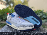 Authentic Jordan Spizike Low White/Blue