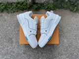 Authentic LV Trainer Sneaker Low Sea Blue