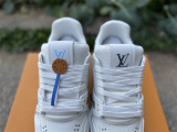 Authentic LV Trainer Sneaker Low Dark Blue