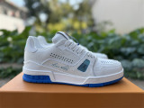 Authentic LV Trainer Sneaker Low Dark Blue