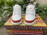 Authentic Air Jordan 3 Mexico “El Vuelo” White