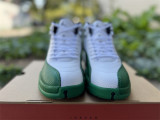 Authentic Air Jordan 12 Bucks White/Green