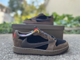 Authentic Travis Scott x Air Jordan 1 Low OG TS SP Dark Brown