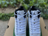 Authentic Air Jordan 12 Bucks White/Green