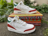 Authentic Air Jordan 3 Mexico “El Vuelo” White