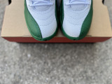 Authentic Air Jordan 12 Bucks White/Green