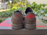 Authentic Travis Scott x Air Jordan 1 Low OG TS SP Dark Brown