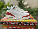 Authentic Air Jordan 3 Mexico “El Vuelo” White