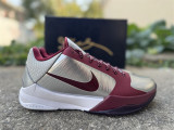Authentic Nike Zoom Kobe 5 Protro Lower Merion Aces Away Silver White