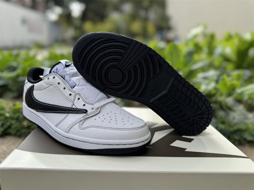 Authentic Travis Scott x Air Jordan 1 Low  Medium Olive Black/White