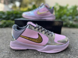 Authentic Kobe 5 Protro Silver/Rose