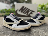 Authentic Travis Scott x Air Jordan 1 Low  Medium Olive