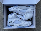 Authentic Air Jordan 5 White