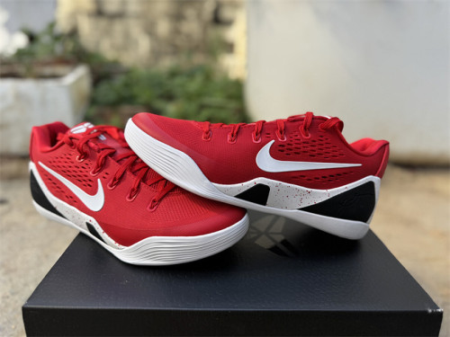 Authentic Nike Kobe 9 Elite Low Protro TB White/Red