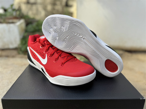 Authentic Nike Kobe 9 Elite Low Protro TB White/Red