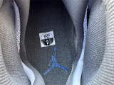 Authentic Air Jordan 9 “Flint Grey” White/French Blue-Flint Grey