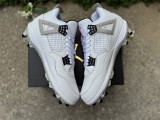 Authentic Air Jordan 4 Retro White/Grey