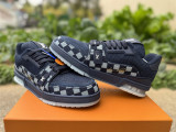 Authentic LV Trainer Nigo Sneaker Low Blue