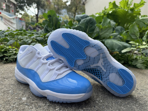 Authentic Air Jordan 11 Low White/Blue