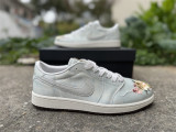Authentic  Air Jordan 1 Retro Low OG White/Blue