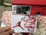 Authentic Air Jordan 4 Retro Valentine's Day White/Red