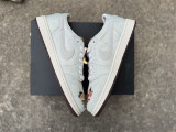 Authentic  Air Jordan 1 Retro Low OG White/Blue