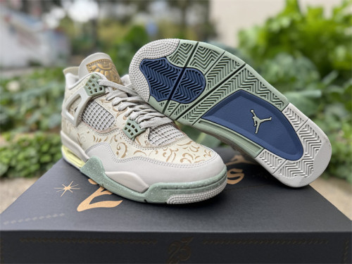 Authentic  Air Jordan 4 Somos Eternos White