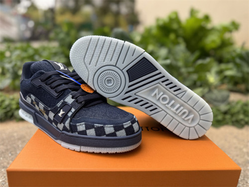 Authentic LV Trainer Nigo Sneaker Low Blue