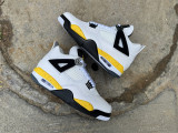 Authentic Air Jordan 4 Retro White/Yellow