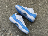 Authentic Air Jordan 11 Low White/Blue