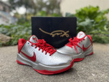 Authentic Caitlin Clark x Nike Zoom Kobe 5 Protro Silver/Red