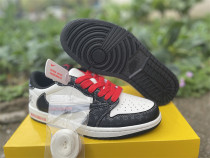 Authentic Air Jordan 1 Retro Low Black/White