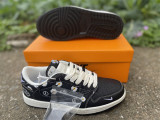 Authentic Air Jordan 1 Retro Low Black
