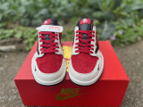 Authentic Air Jordan 1 Retro Low White/Red