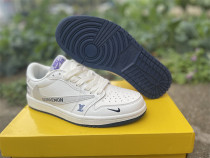 Authentic Air Jordan 1 Retro Low White