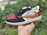 Authentic Air Jordan 1 Retro Low Black/Red