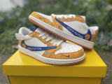 Authentic Air Jordan 1 Retro Low White/Yellow