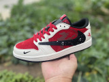 Authentic Air Jordan 1 Retro Low White/Red