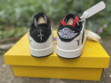 Authentic Air Jordan 1 Retro Low Black/White