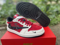 Authentic Air Jordan 1 Retro Low White/Red