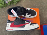 Authentic Air Jordan 1 Retro Low Black/Red