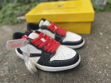Authentic Air Jordan 1 Retro Low Black/White