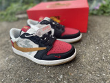 Authentic Air Jordan 1 Retro Low Black/Red