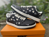 Authentic Air Jordan 1 Retro Low Black