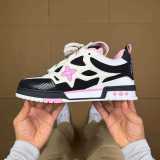 Authentic LV Skate Sneaker Black/White/Pink
